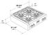 Fulgor Milano F6GRT304S1 30 Inch Sealed Burners Gas Rangetop
