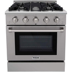 Thor Kitchen CRD3001U 30 Inch Dual Fuel Range Sealed Burners