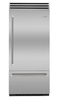 BlueStar BBB36R2PLT 36 Inch Built In Bottom Freezer Refrigerator