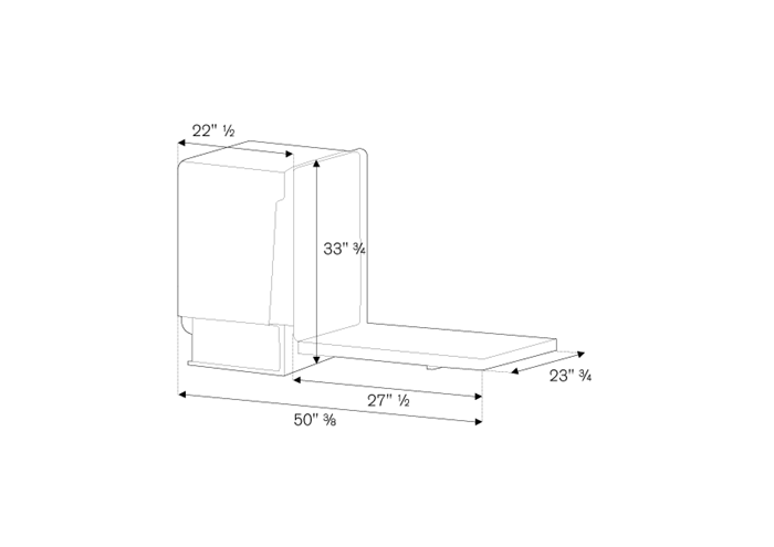 Bertazzoni HERHK24DW Handle Kit Dishwaher Handle Kit