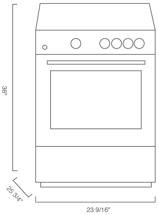 Blomberg BGR24102SS 24 Inch Gas Range