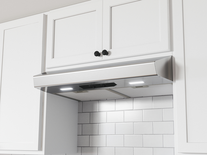 Zephyr AK1136BS 36 Inch Installed Under Cabinet 400 CFM
