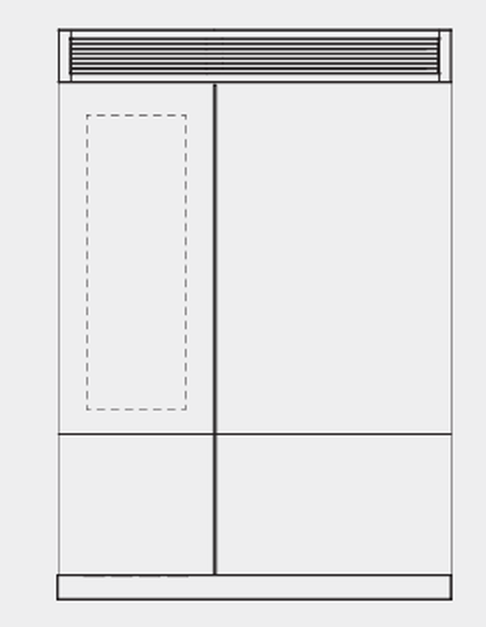 Fulgor Milano REFSBSPRO72 Side By Side Kit Two 36" Pro Fridges Installation Kit