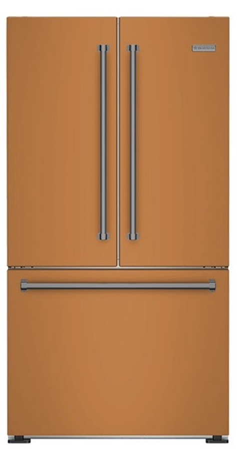 BlueStar FBFD361PCFPLT 36 Inch Free Standing French Door Refrigerator