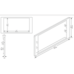 Porter&Charles MWTK76/9 Trim Kit 1-Piece Trim Kit 30 inch wide