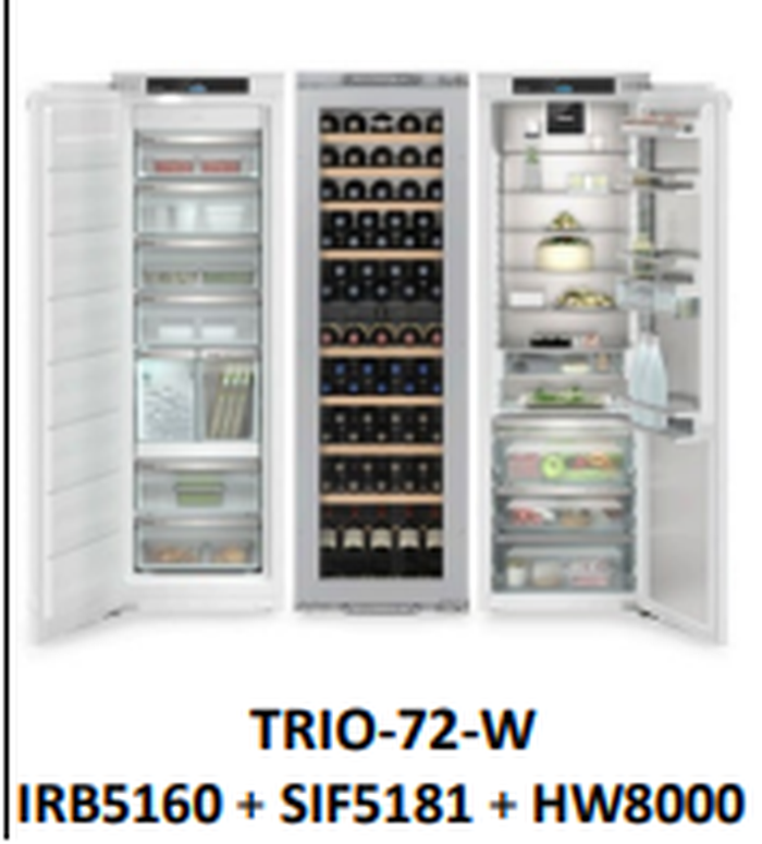 Liebherr SIF5181+HW8000+IRB5160 72 Inch  Side by Side Refrigerator