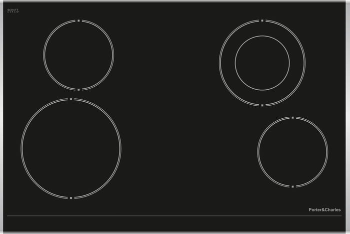 Porter&Charles CC76V 30 Inch Electric Cooktop