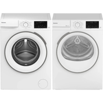 Blomberg BLWM242300SWG+BLDV243700SEWG 24 Inch Two unit Set