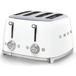 Smeg TSF03WHUS Retro 50's Style 4-Slot Toaster 1800 W White disco@aniks.ca