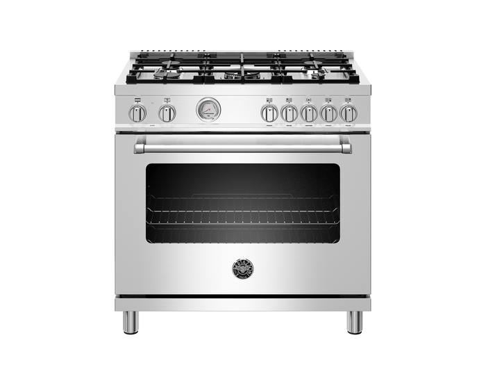 Bertazzoni MAS365DFMXV 36 Inch Master Series Dual Fuel Range