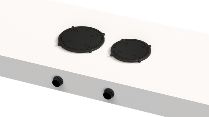 Pitt Cooking BAULA2B-I 24 Inch Black 2 Burner Induction Cooktop