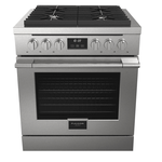 Fulgor Milano F4PDF304S1 30 Inch Convection Self Clean Dual Fuel Range