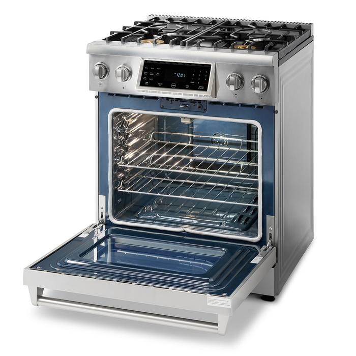 Thor Kitchen TRG3001U 30 Inch Pro Style Self Clean Tilt Panel Gas Range
