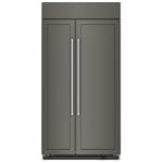 KitchenAid KBSN702MPA 42 inch Built-In Side-by-Side Refrigerator 25.5 Cu Ft. Panel-Ready Doors