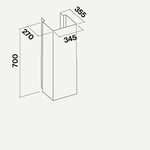 Falmec KACL.350 HVAC Kit Tube kit for Lumen Island Hood