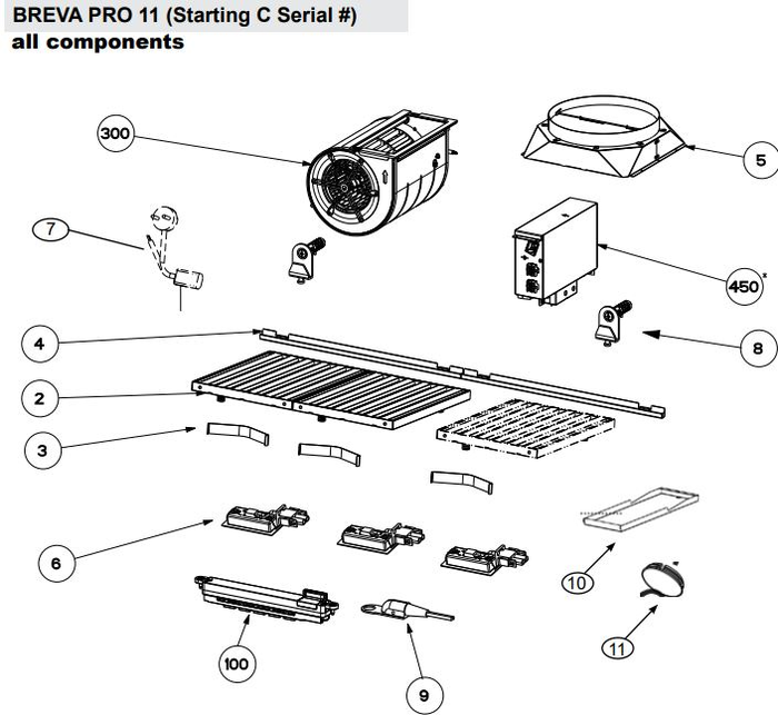 Faber 133.0627.911 Blower Motor 600 CFM Blower motor for Faber Hoods
