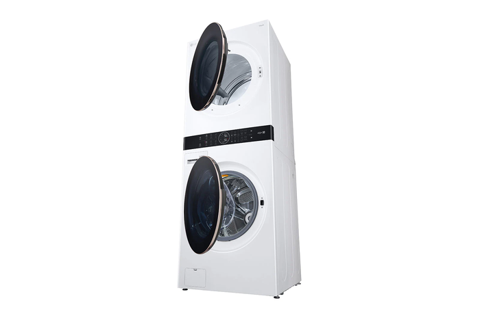 LG Wash Tower with Centre Control 5.2 cu. ft. Washer and 7.4 cu. ft. Electric Dryer