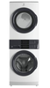 Electrolux ELTE730CAW 27 Inch Two Ways to Sanitize. LuxCare Wash System 5.2 cu.ft Steam Washer WashTower with Electric Dryer