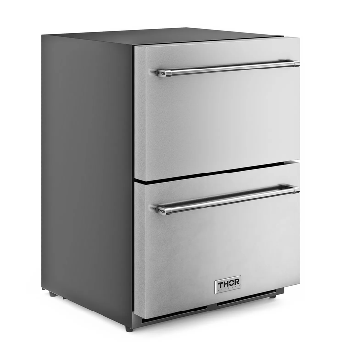 Thor Kitchen TRZ24U 24 Inch Drawer Freezer Under Counter Freezer