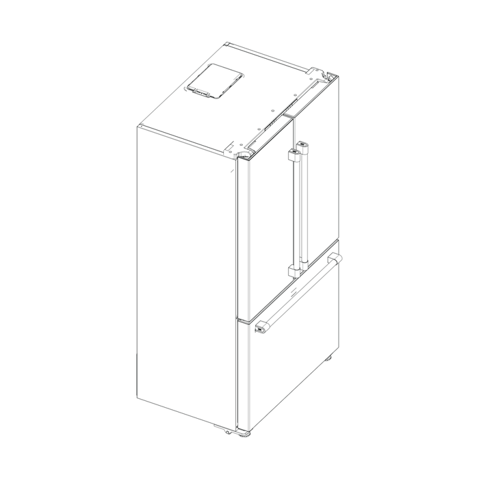 Fulgor Milano FM6FBM36SS 36 Inch Free Standing French Door Refrigerator