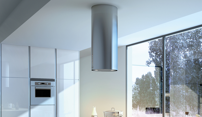 Faber CYLNIS15SS600 15 Inch Mounted to Ceiling Range Hood 600 CFM