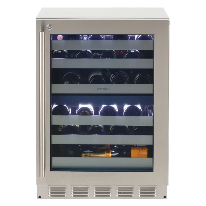 Sapphire SW24DZSS 24 Inch Undercounter Wine Refrigerator