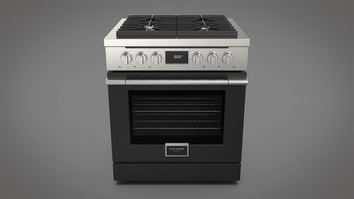 Fulgor Milano F4PDF304S1 30 Inch Convection Self Clean Dual Fuel Range