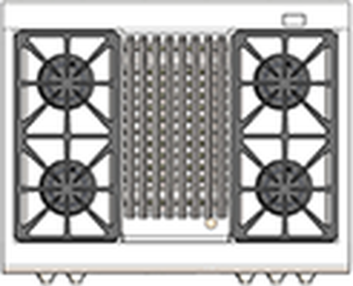Capital CSB362B2L 36 Inch Dual Fuel Range