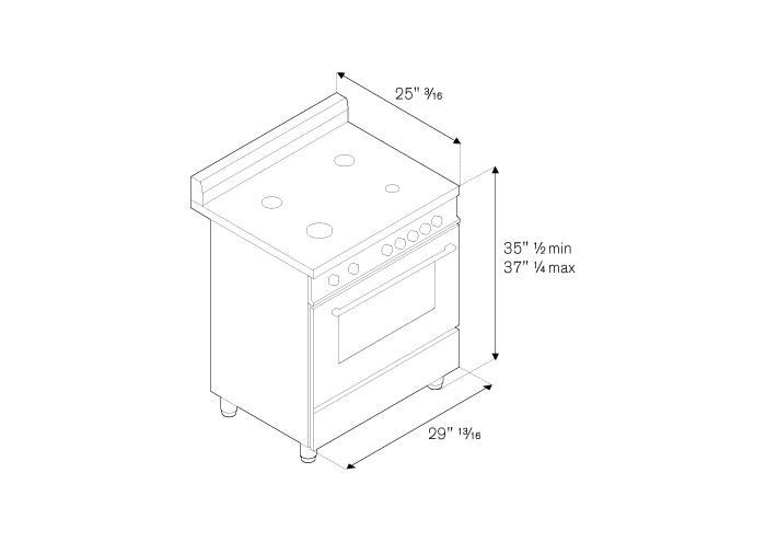 bertazzoni professional series pro304inmxe
