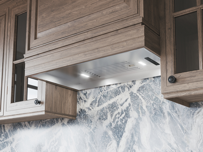 Zephyr AK9034BS 34 Inch Installed in Cabinet 390 CFM