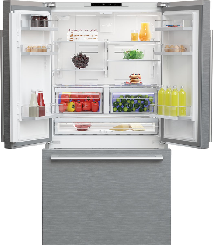 Blomberg BRFD2230SS 36 Inch French Door Refrigerator Counter Depth Coutner Depth Ice Maker