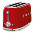 Smeg TSF02RDUS Toaster 4-Slice Toaster 1400 W