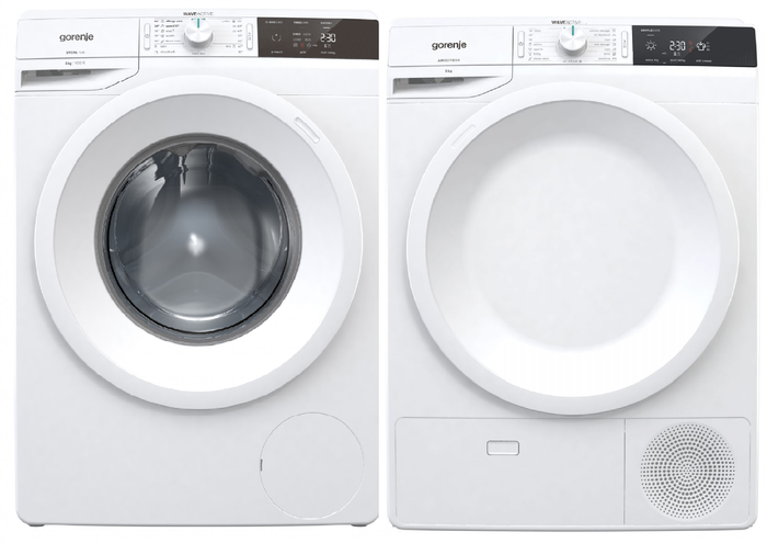 24 Electric Washer & Dryer Pair Lan&Dish-Install-Remove  Lan&Dish-Ext Wrnty Front Load Washer and 220V Condensing Dryer