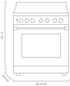 Blomberg BGR30522CSS 30 Inch Gas Range