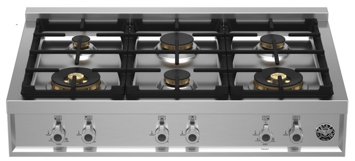 Bertazzoni PROF366RTBXT 36 Inch Pro Series Gas Rangetop