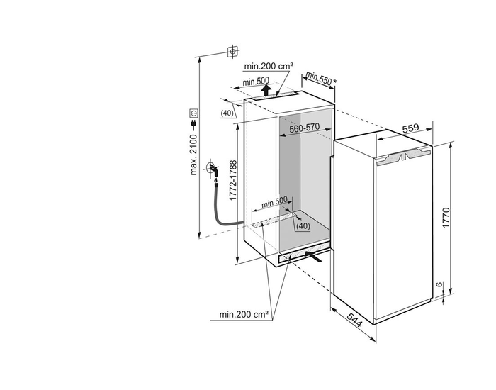 Liebherr HF861 24 Inch Freezer Column