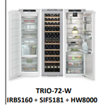 Liebherr SIF5181+HW8000+IRB5160 72 Inch Fully Integrated Side by Side Refrigerator