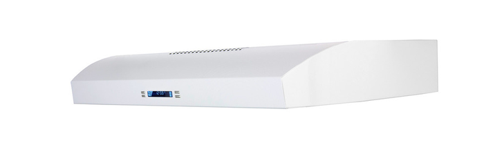 Elica EBL430W1 Bellagio One step above competition. Featuring triple layered, anodized aluminum filters. Compact 4 3/4 inch height. Bellagio is an ideal choice where under-cabinet space is limited