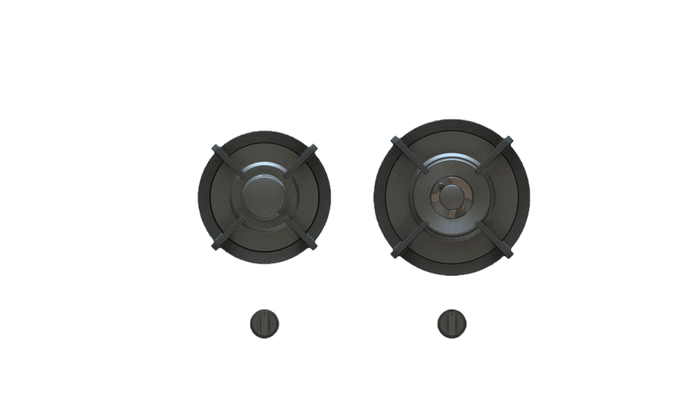 Pitt Cooking BELY2BT-NG 21 Inch Black Edition Gas Cooktop