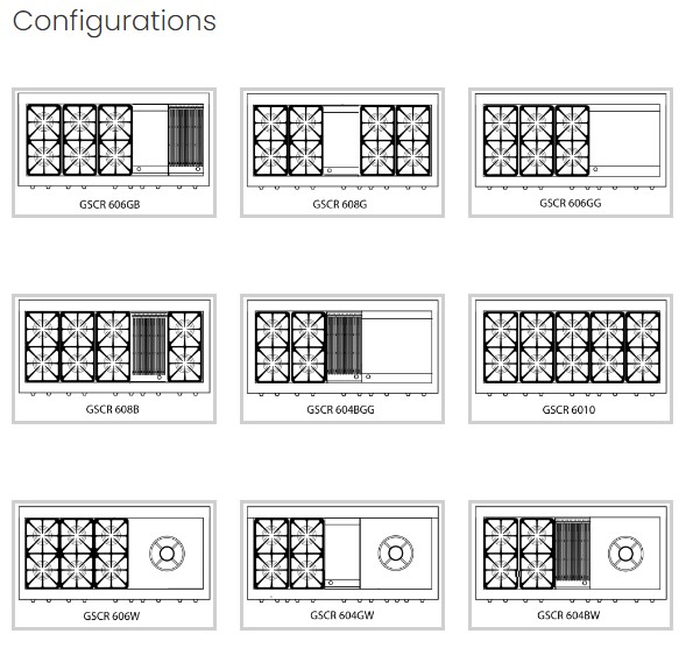 Capital GSCR606BGL 60 Inch Gas Range