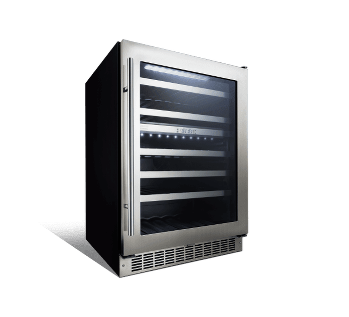 Silhouette SPRBC056D1BSS 24 Inch Beverage Refrigerator Under Counter 5.3 cu.ft 61 cans & 21 bottles 39dba