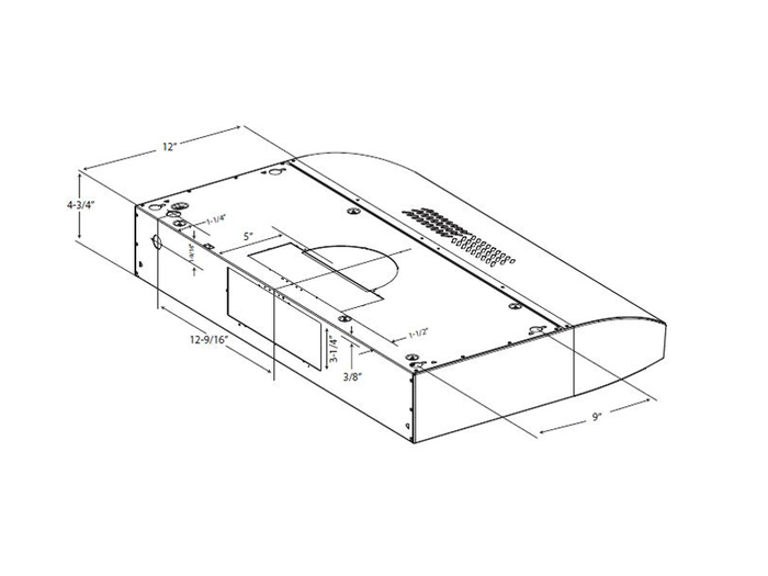 Elica EBL430S2 30 Inch Installed Under Cabinet 430 CFM