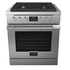 Fulgor Milano F4PDF304S1 30 Inch Convection Self Clean Dual Fuel Range