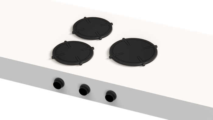 Pitt Cooking CAPITAL3B-I 24 Inch Black 3 Burner Induction Cooktop