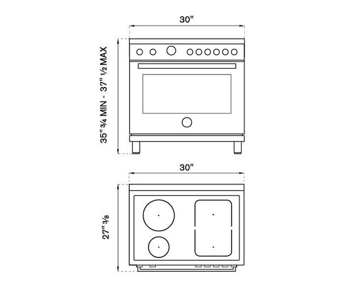 Bertazzoni PROF304INMXE Induction Range Replacement Parts