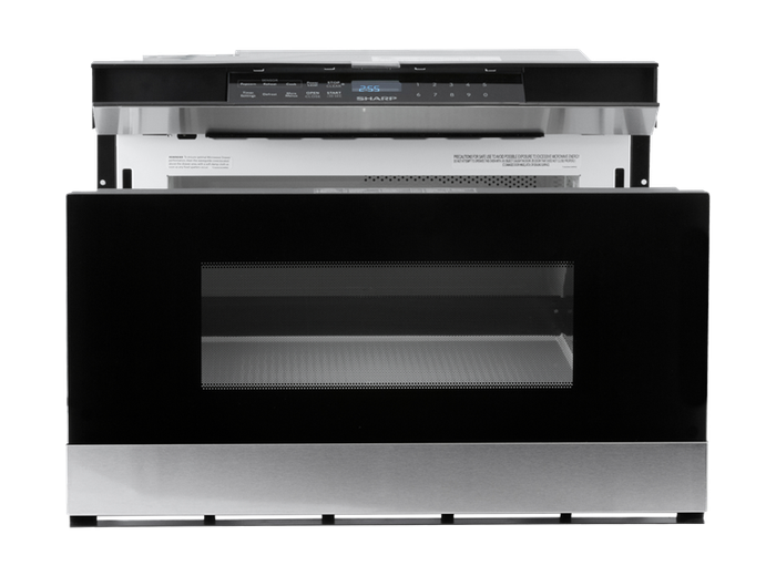 Sharp SMD2480CSC 24 Inch Drawer Microwave Easy Wave Open