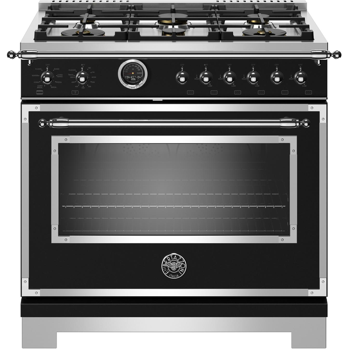 Bertazzoni HER366BCFEPNET 36 Inch Heritage Series Dual Fuel Range