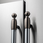 Bertazzoni DS2HERTSB Handle Kit Heritage Series Black Nickel décor set for Refrigerator and Dishwasher