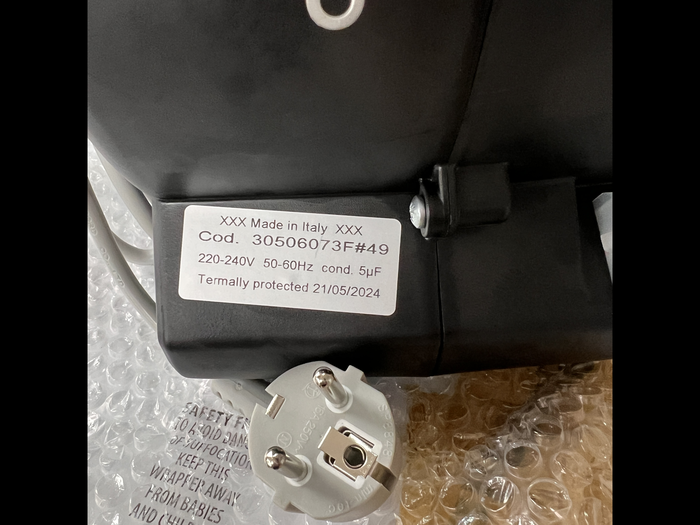 Falmec 30506073F#49 Blower Motor 600 CFM FBHE 220-240V 50-60Hz T80 800 m3/h