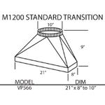 Vent-A-Hood VP566 HVAC Kit M1200 Transition To 10 Inch Round